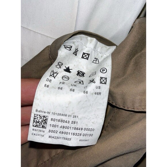 Hugo Boss Men Sz 46R Military Jacket Orange Label Cotton Canvas Sport Coat - Picture 8 of 15